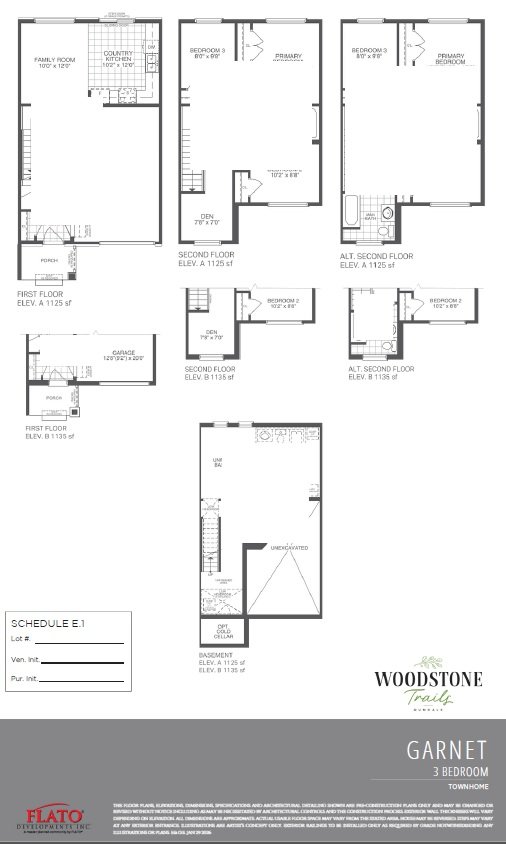 Woodstone Trails - Floor Plan